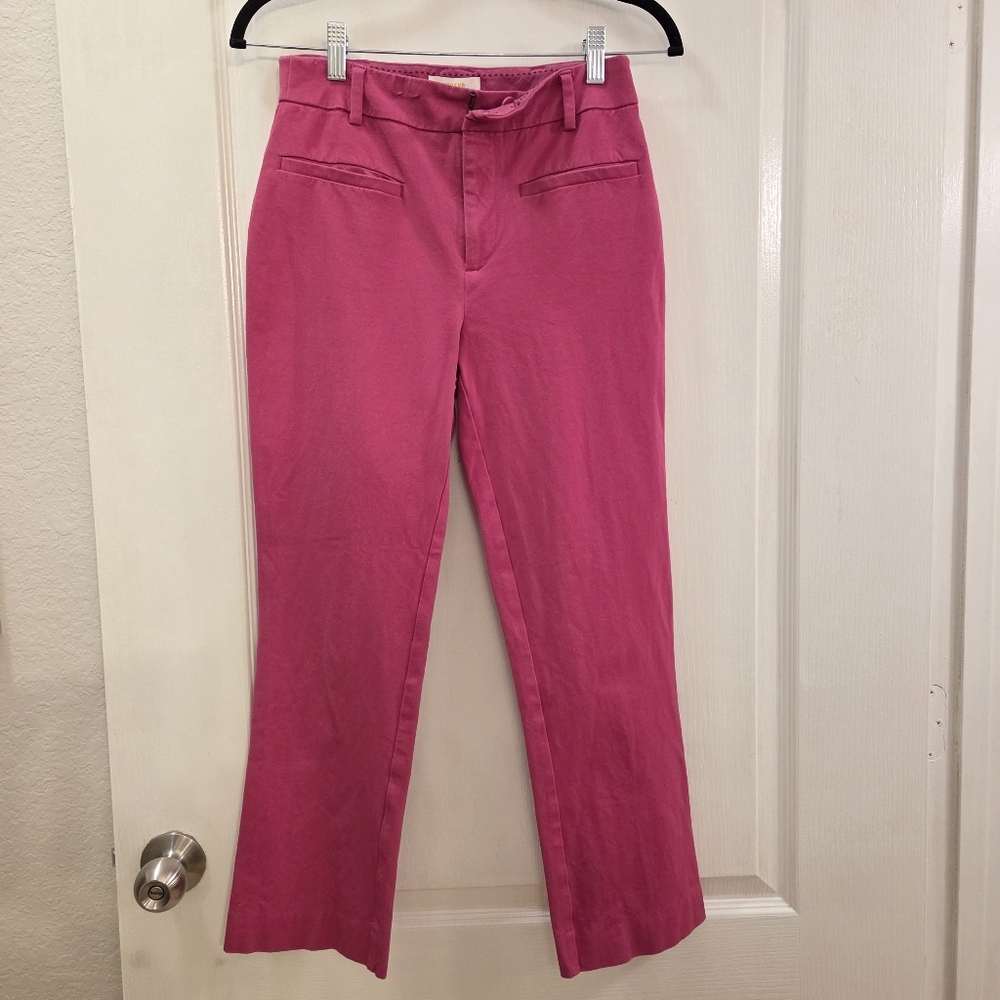 MAEVE BY anthropologie women's size 4 pink capris pants slacks
